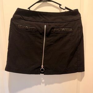 Jamie Sadock Airwear Skort Black High Waisted Zipper Pockets Stretch SZ 4 Active